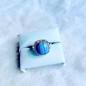 Blue Lace Agate ring Size 9